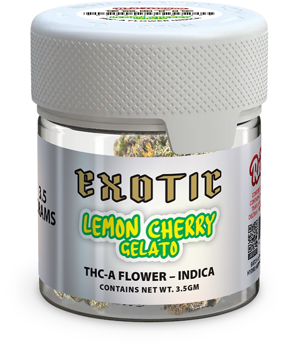 Red Dragon Exotic Lemon Cherry Gelato Indica THC-A 112 Grams 4 Ounces Quarter Pound Grade AAA