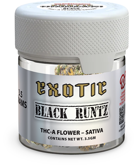 Red Dragon Exotic Black Runtz Sativa THC-A 112 Grams 4 Ounces Quarter Pound Grade AAA