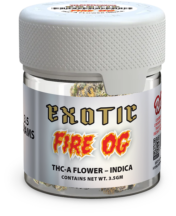 Red Dragon Exotic Fire OG Indica THC-A 112 Grams 4 Ounces Quarter Pound Grade AAA