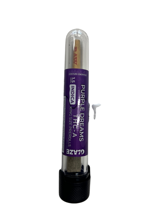 Glaze THCa Purple Dreams 1.5G Indica king size pre-roll