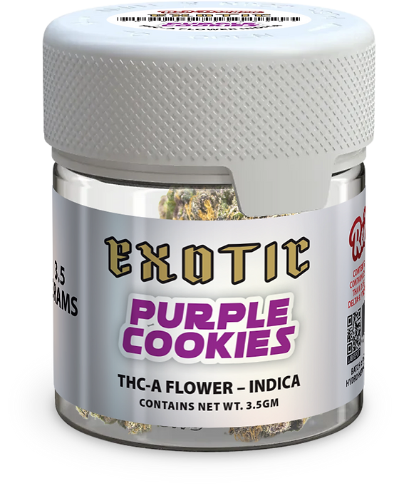 Red Dragon Exotic Purple Cookies Indica THC-A 112 Grams 4 Ounces Quarter Pound Grade AAA