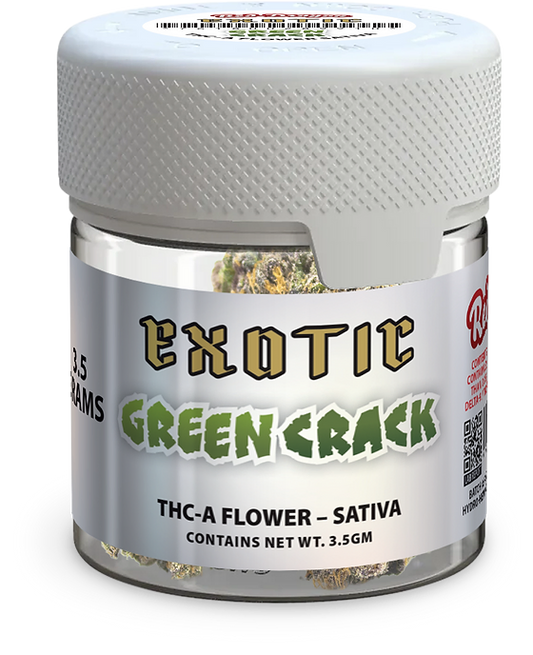 Red Dragon Exotic Green Crack Sativa THC-A 112 Grams 4 Ounces Quarter Pound Grade AAA