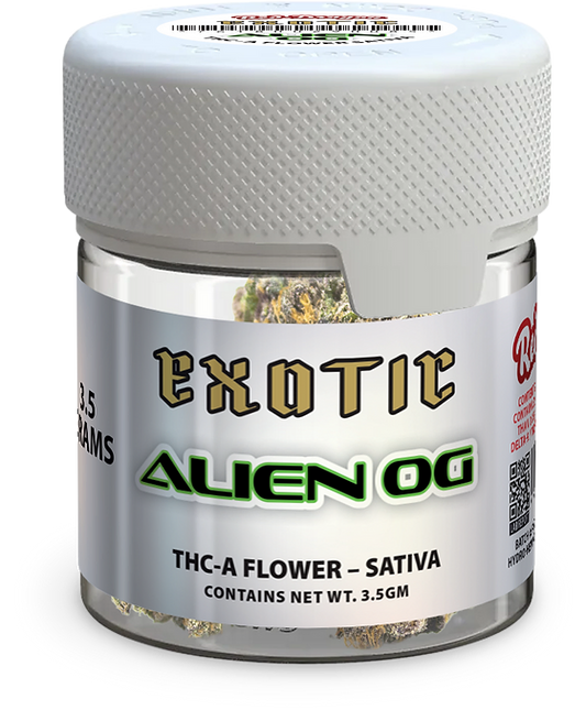 Red Dragon Exotic Alien OG Sativa THC-A 112 Grams 4 Ounces Quarter Pound Grade AAA