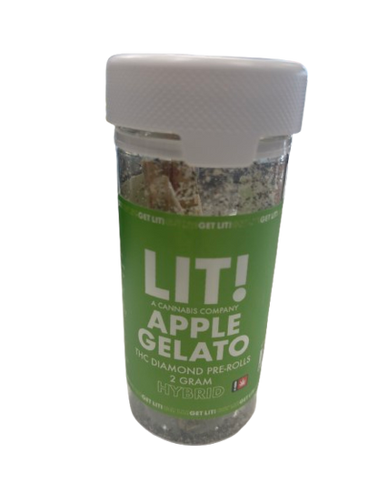 Lit 10ct 2 Gram Pre-Rolls Hybrid Apple Gelato