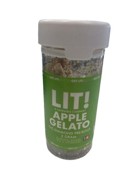 Lit 10ct 2 Gram Pre-Rolls Hybrid Apple Gelato